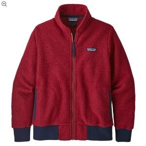 Patagonia® Worn Wear W's Woolyester Fleece Jacket Molten Lava Size S